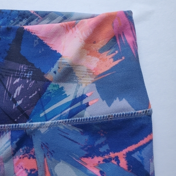 Fabletics Leggings Size XS Multi Color Abstract Geometric Size Tie Dye - Picture 3 of 10